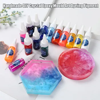 

Glue Crystal Clear Epoxy for Jewelry Making DIY Art Crafts 15 Color Mold Art Dyeing Pigment S7JN