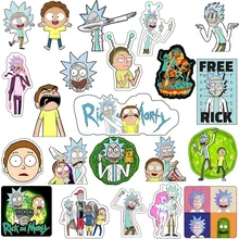 1PCS Hot Selling Rick And Morty Icon Cartoon Badge Acrylic Brooch Pin For Decoration On Backpack T-shirt Clothes Kids Party Gift