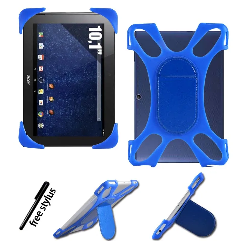 KK& LL для acer Iconia Tab 10 A3-A30 10,1 дюймов-планшет противоударный силиконовый чехол-подставка+ стилус - Цвет: dark blue