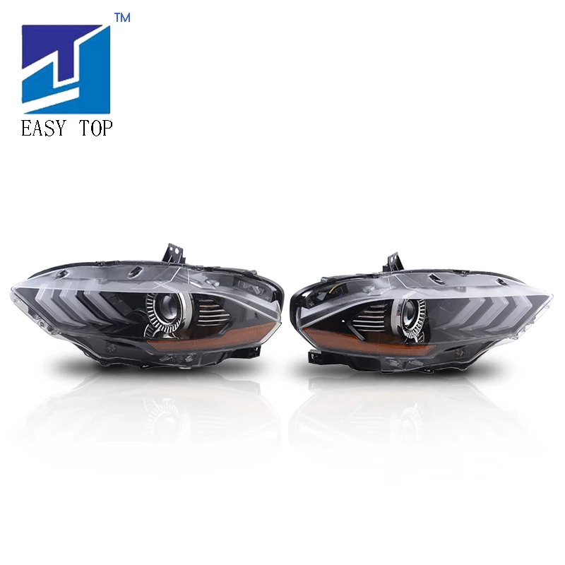 

2pcs Smoke Turn Signal Light LED Headlights For Ford Mustang 2018+