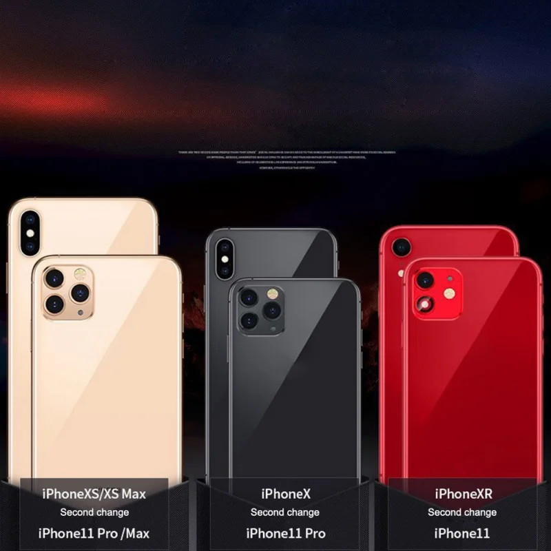 Камера 3D Защитная Наклейка на рассеиватель для IPhone X XS MAX крышка камеры секунд IPhone 11 Pro MAX материал из алюминиевого сплава