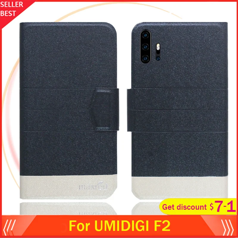

5 Colors Hot!! UMIDIGI F2 Case 6.53" Flip Ultra-thin Leather Exclusive Phone Cover Fashion Folio Book Card Slots