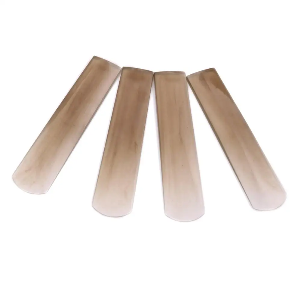 Leoie Professional Transparent White Resin Reeds for Alto Saxophone Strength Clarinet Reeds Part Accessories 