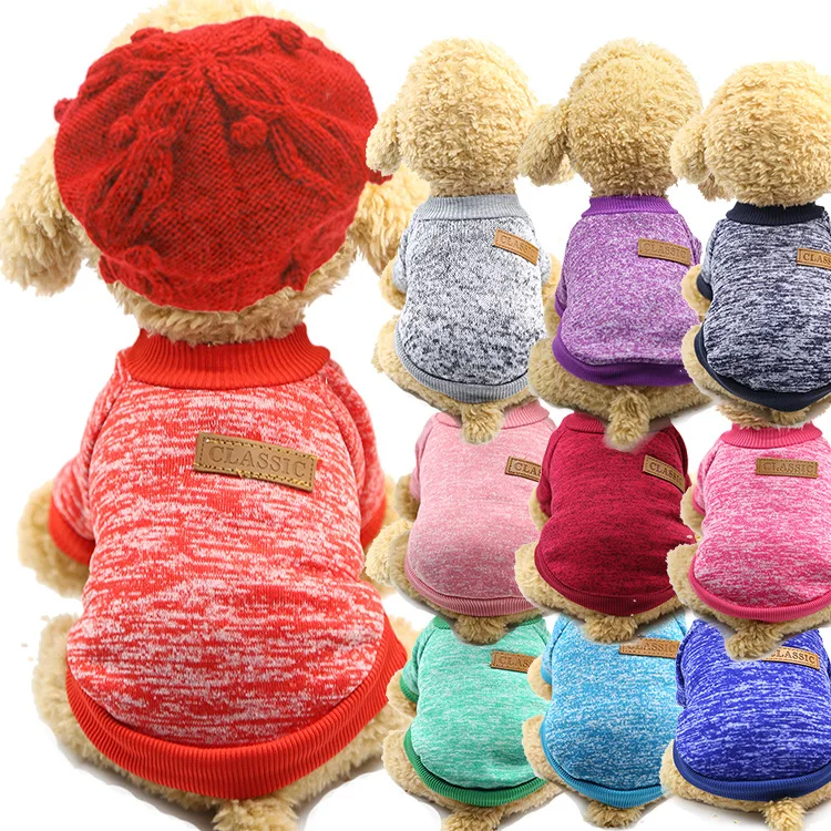 

Fashion Plus Velvet Sweater Pet Dog Cat Keep Warm Clothes Dog Coat Autumn Winter Dog Clothes Jacket For Small Medium Dogs