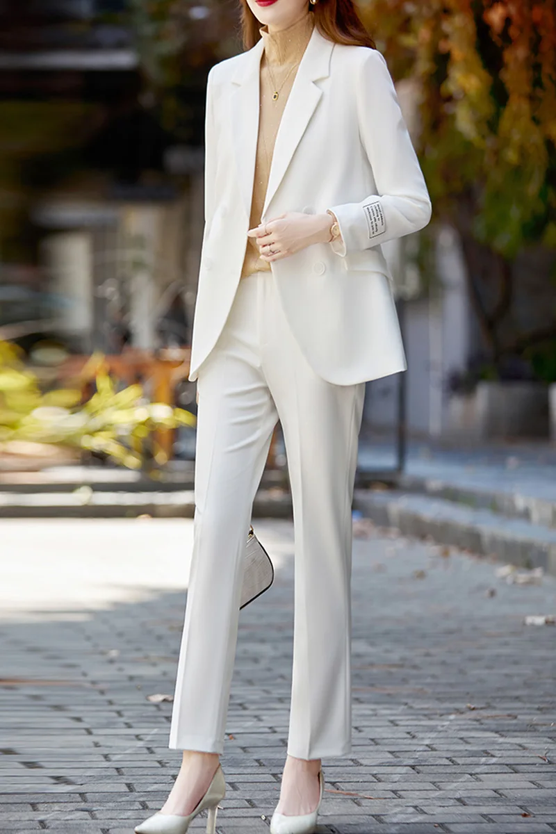 Autumn And Winter Korean Style Business Attire Temperament Goddess Style Formal  Wear High-end Formal Wear Two Piece Set Women - Pant Suits - AliExpress