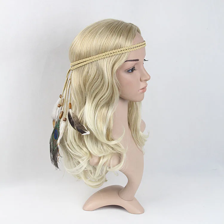 Indian Head Dress Feather Headpiece Showgirl Headdress Boho Hair Accessories