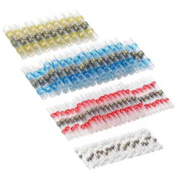 

80PCS Heat Shrink Solder Seal Wire Connectors Waterproof Butt Connectors Electrical Cable Terminals Marine Insulated Splices