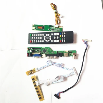 

For CLAA154WP05A CLAA154WP05N T.V56 controller board Remote+Inverter+keyboard LCD panel VGA HDMI AV USB RF 1CCFL 30Pin LVDS Kit