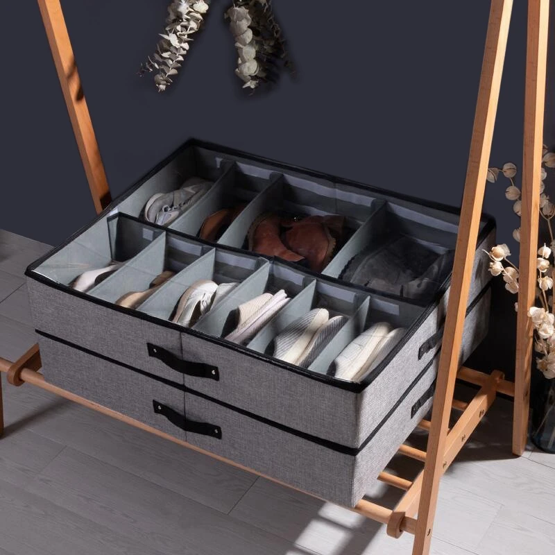 

Hot Sale Transparent Shoes Box Drawer Organizer for Shoe Storage Foldable Box for Shoe Home Under Bed Storage
