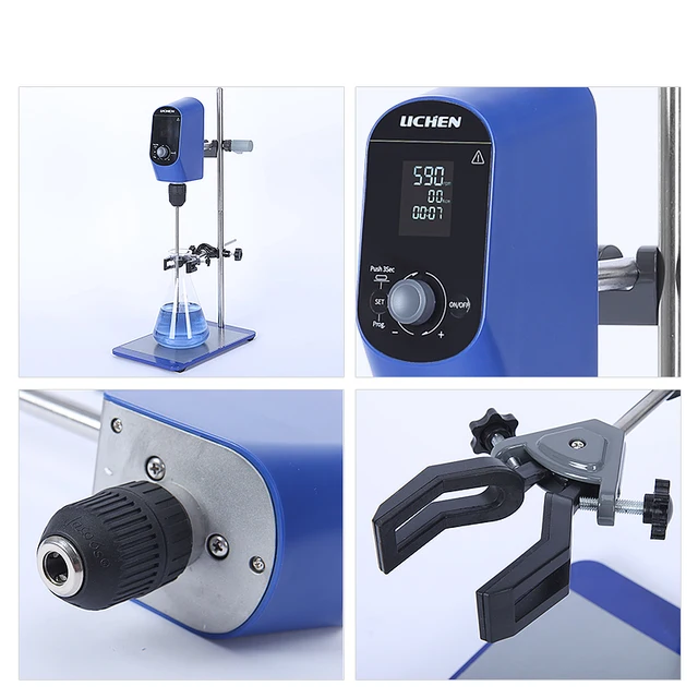 LACHOI 磁気攪拌機、LCDディスプレイ付き、磁気アジテーター、5L容量