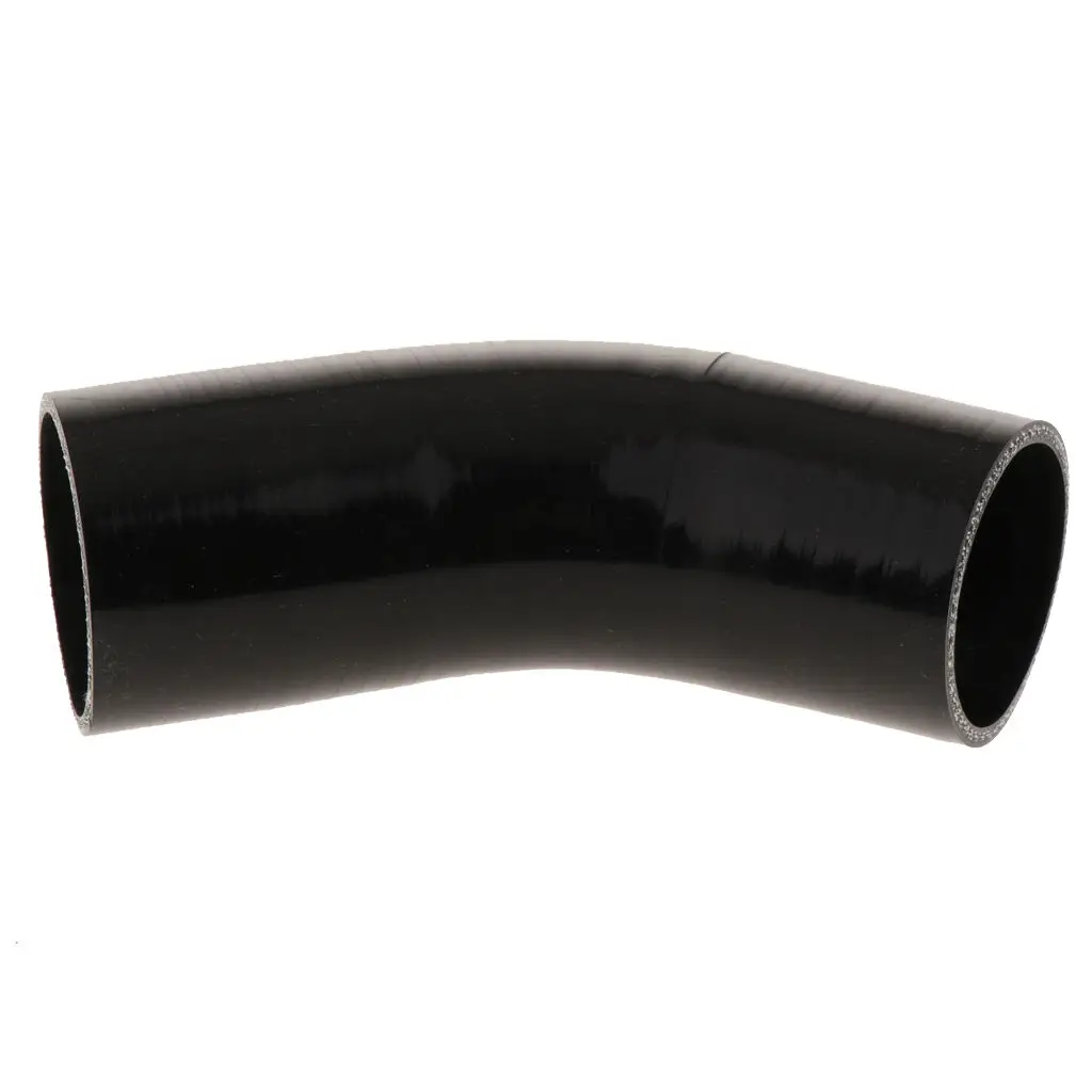 Details about   Universal 45 Degree 2.5" Leg 5mm Thick Wall 4-Ply Elbow Coupler Silicone Hose 