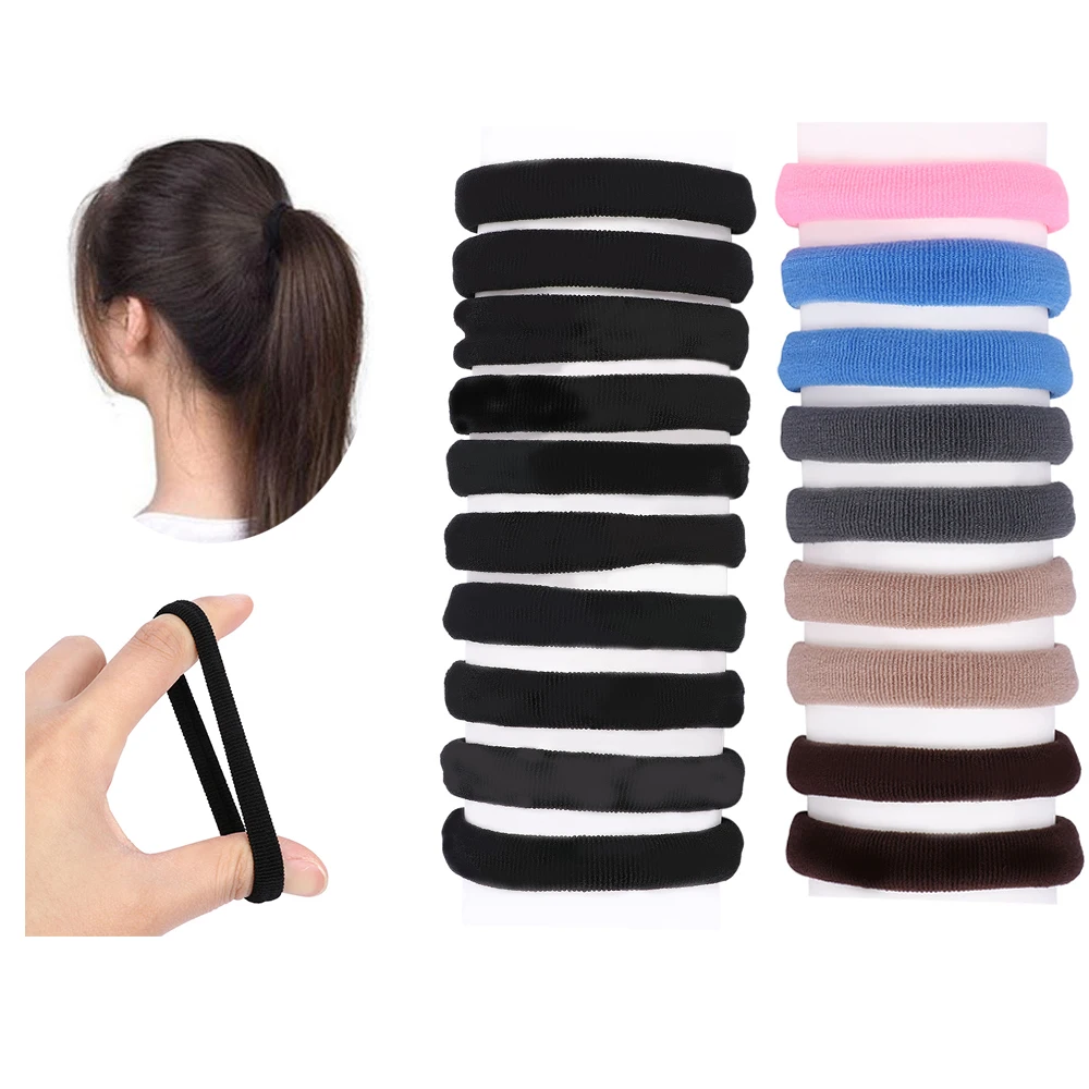 

10Pcs Women Girls Hair Band Ties Rope Ring Elastic Hairband Ponytail Holder New hair accessories for women High Quality