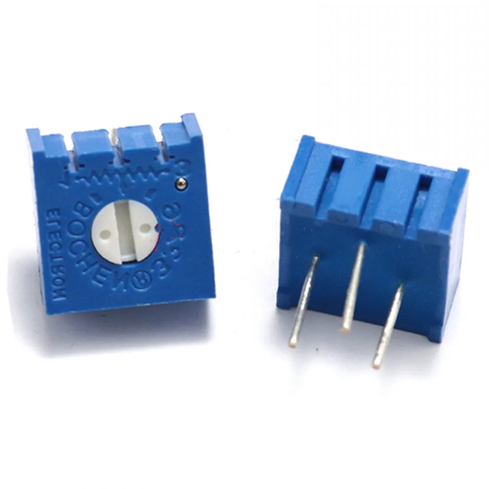 3386P Trimpot Trimmer Potentiometer 100R 200R 500R 1K 2K 5K 10K 20K 100K 500K 1M Ohm 3386P-1-103LF Variable Resistor 50pcs