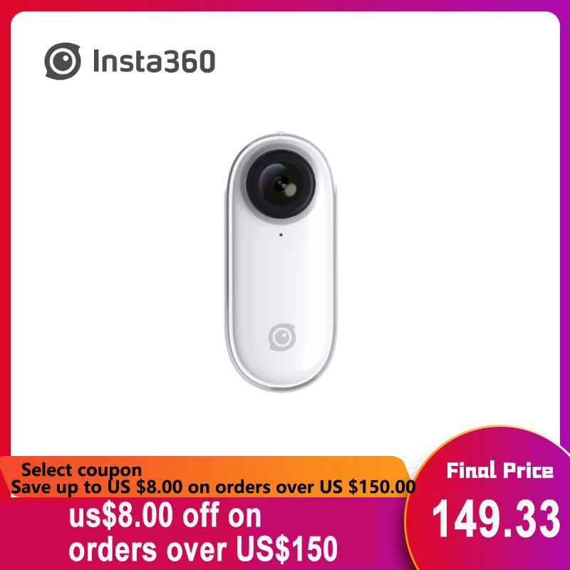  Экшн-камера Insta360 GO с автоматическим монтажом, самая маленькая стабилизированная камера Insta 360 Go 