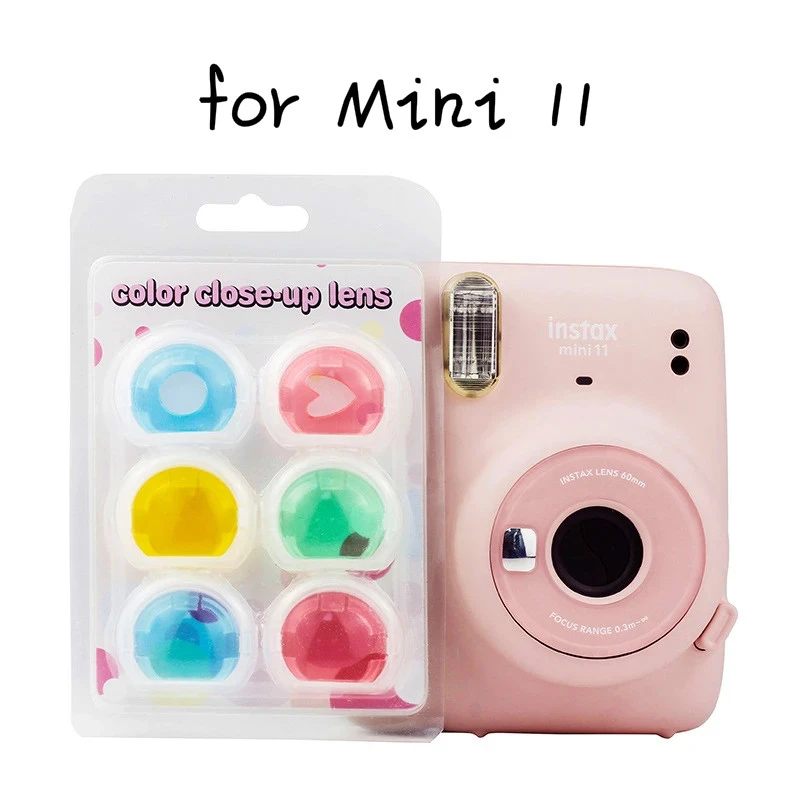 Samenwerken met zag Afwijzen 6 PCS Close up Lens Colorful Color Filter Mirror for Fujifilm Instax Mini  11 Instant Film Cameras Photographic Accessories|Camera Filters| -  AliExpress