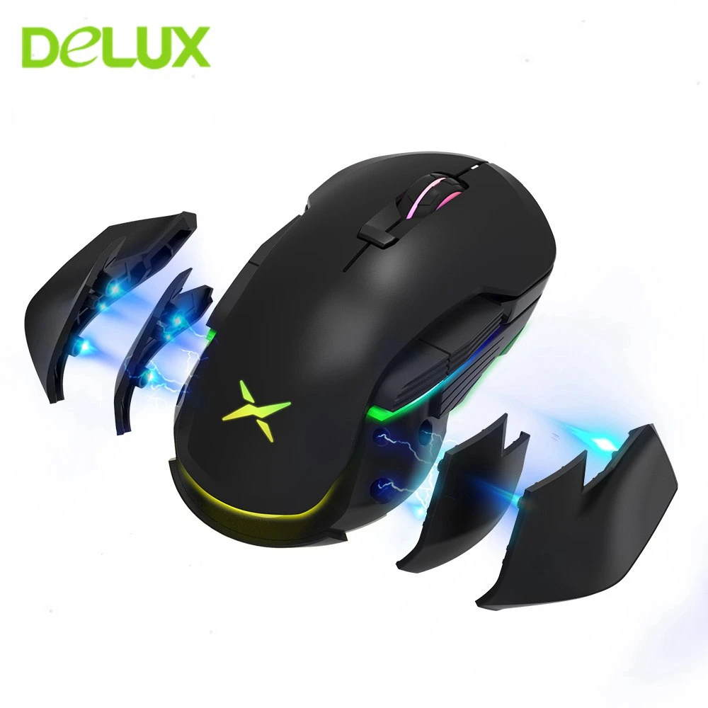 Delux Office Gaming Mouse USB Wired and 2.4Ghz Wirless Dual Mode Computer Mause Ergonomic Optical Gamer Mice For Laptop Desktop |