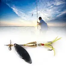 Leurre métallique rigide de type wobbler avec tige plombée, appât artificiel idéal pour la pêche au brochet, au brochet, à la cuillère, à la turlutte, 1 pièce, Y0m0