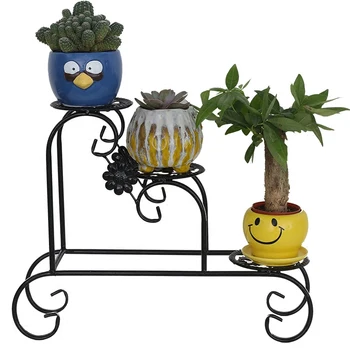 

Wrought Iron Multilayer Flower Creative Desktop Fleshy Jardiniere European Flower Of Bracketplant Of The Other Landing Balcony F