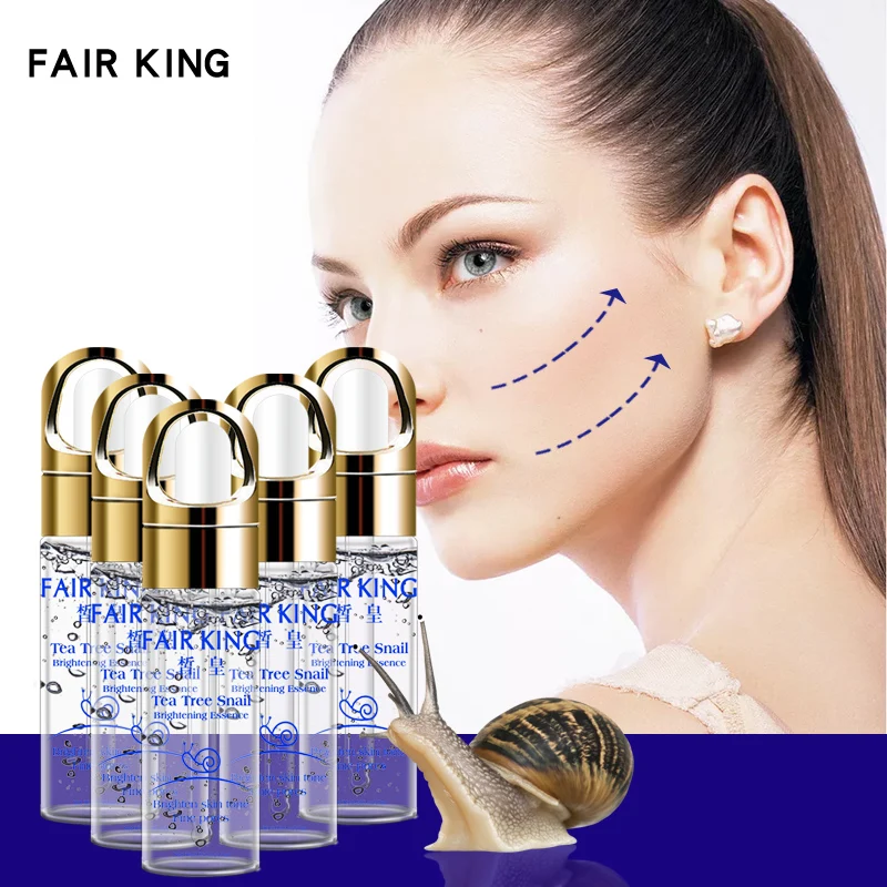 FAIR KING чайное дерево экстракт улитки растение сыворотка отбеливающая Сыворотка от пятен на коже ампулы анти-акне омоложение жидкость для лица