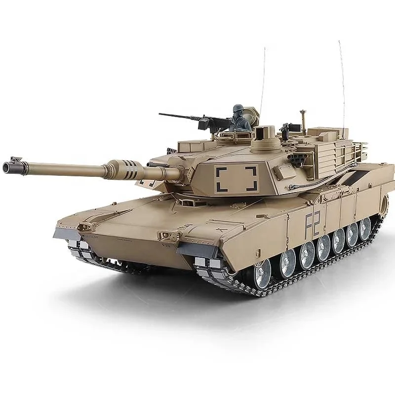 1/16 Professional RC Tank 360° Turret Barrel Recoil  With Smoking Shooting Bullet Launch BBs Cannon Recoil Metal Ldler Wheels, 3