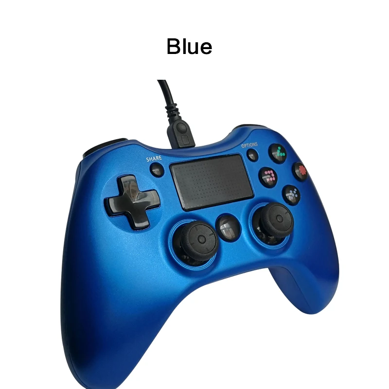 Новый проводной геймпад для PS4 контроллер с двойной вибрацией Джойстики PS3 ПК Android