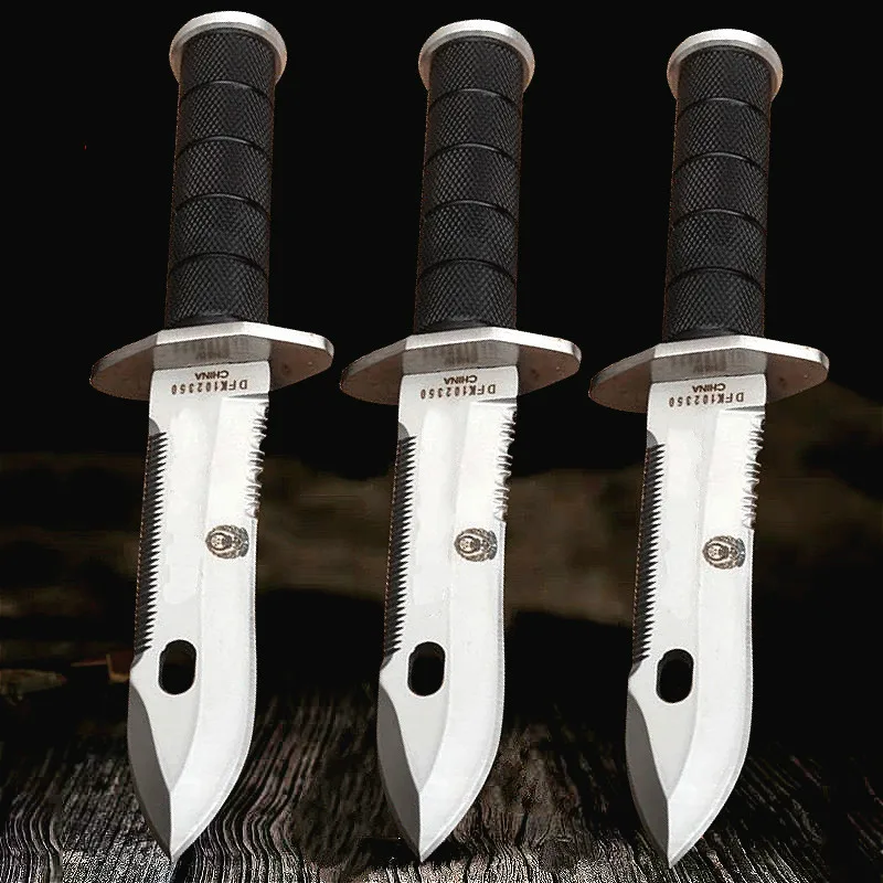 SR Outdoor прямой нож для выживания 440 стальной фиксированный 58HRC ABS Инженерный