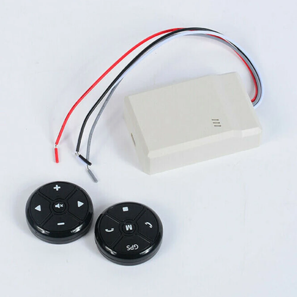 

Universal Black Wireless Steering Wheel Button Controller Kit For Stereo DVD GPS