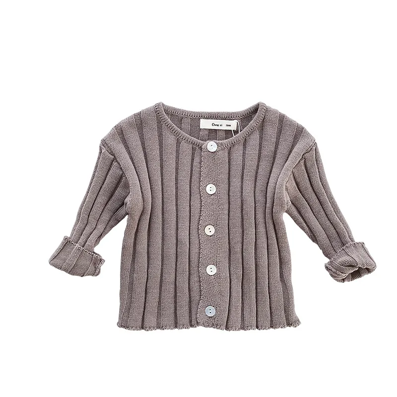 

2019 autumn new children's clothes solid color jacket children's knitted cardigan boy sweater