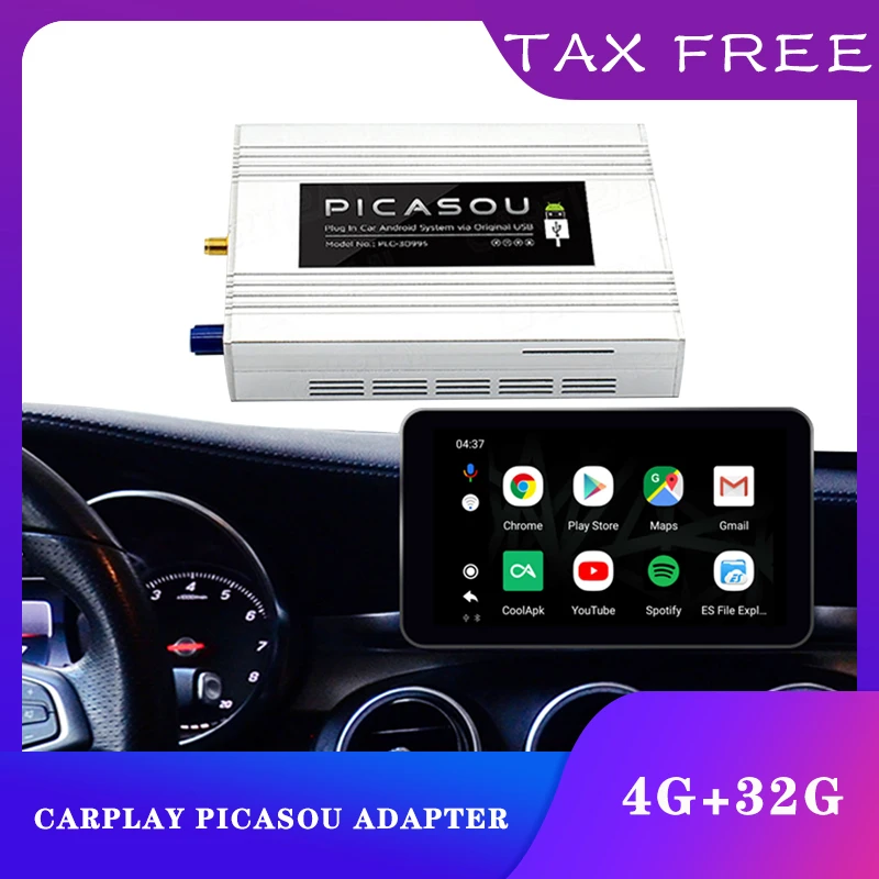 21 Big Sale 618 Carplay Picasou Adapter Plug In Car Android System Via Original Usb 4 32g Usb Plug N Play Ai Box Wifi Android Car Multimedia Player Aliexpress