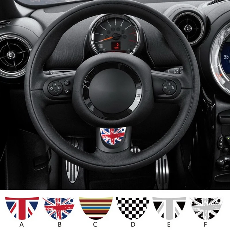 1 шт. клейкая наклейка на рулевое колесо Union Jack для мини куперов JCW R55 R56 R57 R60 R61