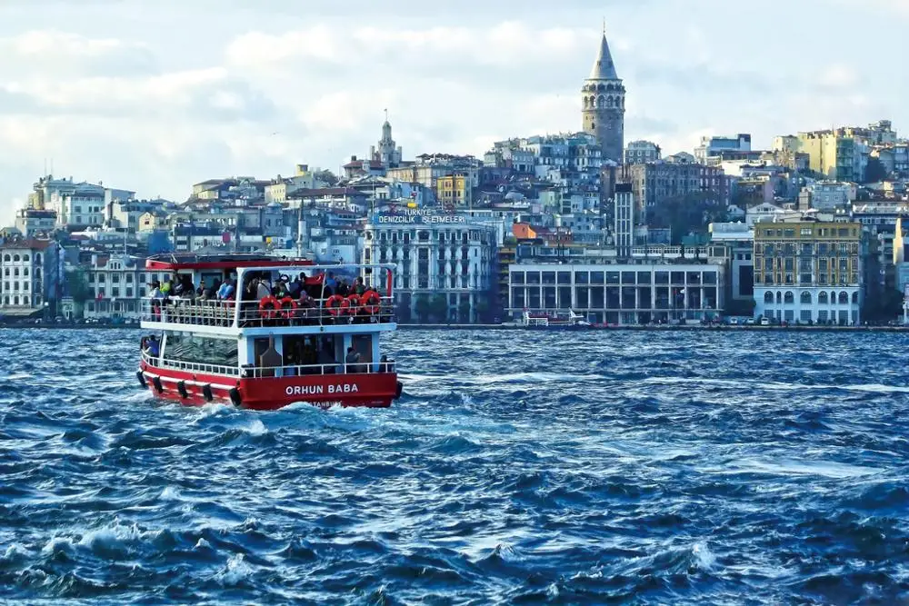

Istanbul landscapes 219PFJ canvas fabric poster custom print (frame available) for wall decor room decor home decoration