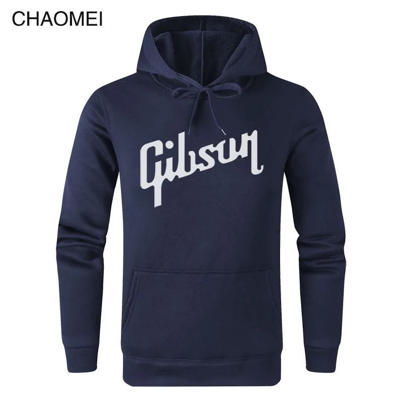Толстовки Gibson Для мужчин Для женщин зимняя куртка Повседневное флис Gibson печать Лэс свитшоты Paul пуловер с капюшоном худи C36