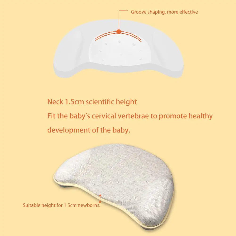 Memory Foam детские подушки дышащие детские подушки определенной формы для предотвращения плоской головы новорожденных Almohadas детские постельные принадлежности