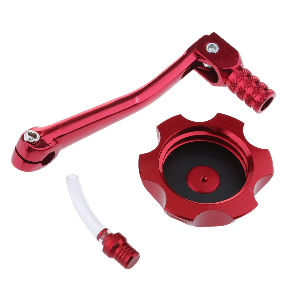 11mm Gear Shifter Shift Lever + Fuel Tank Cap Cover For 50cc 70cc 90cc 110cc 125cc 140cc 150cc 160cc Pit Dirt Bike