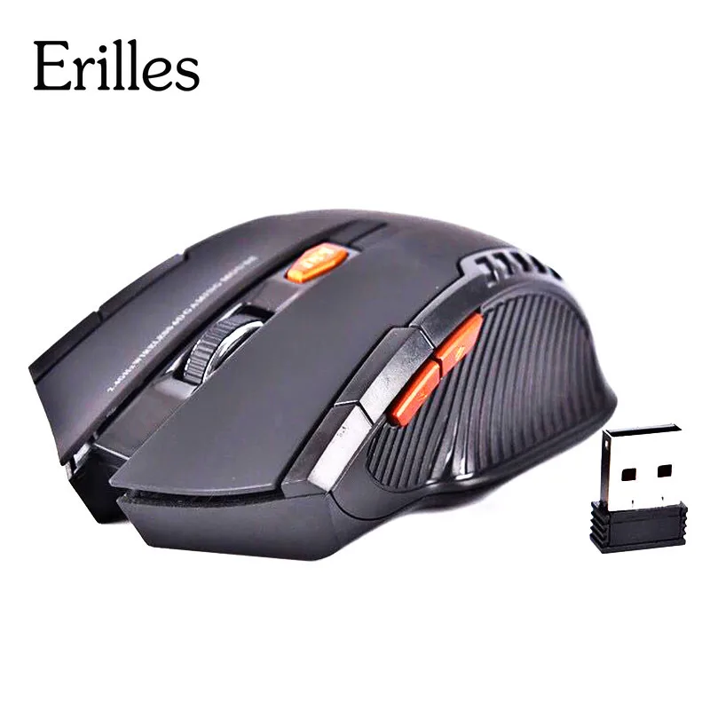 Лидер продаж беспроводная оптическая мышь erlies 2 4G 1600DPI 6D периферийные устройства