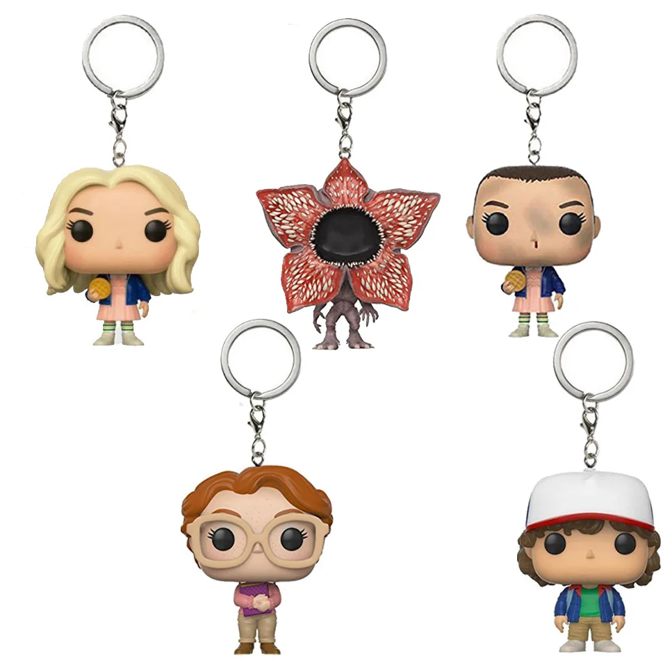 Stranger Things ELEVEN BARB Дастин демогрогон Виниловая фигурка брелок игрушки |