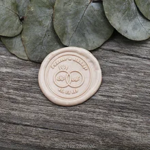 Индивидуальные инициалы с кольцами Свадебный воск штамп, индивидуальная восковая печать комплект печатей, персонализированные свадебные приглашения печати, свадебный подарок