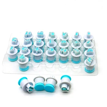 

Baking pastry Mold letter fondant Cookie Cutter 26pcs Upper&Lowercase Alphabet and 10pcs number cake decoration tools
