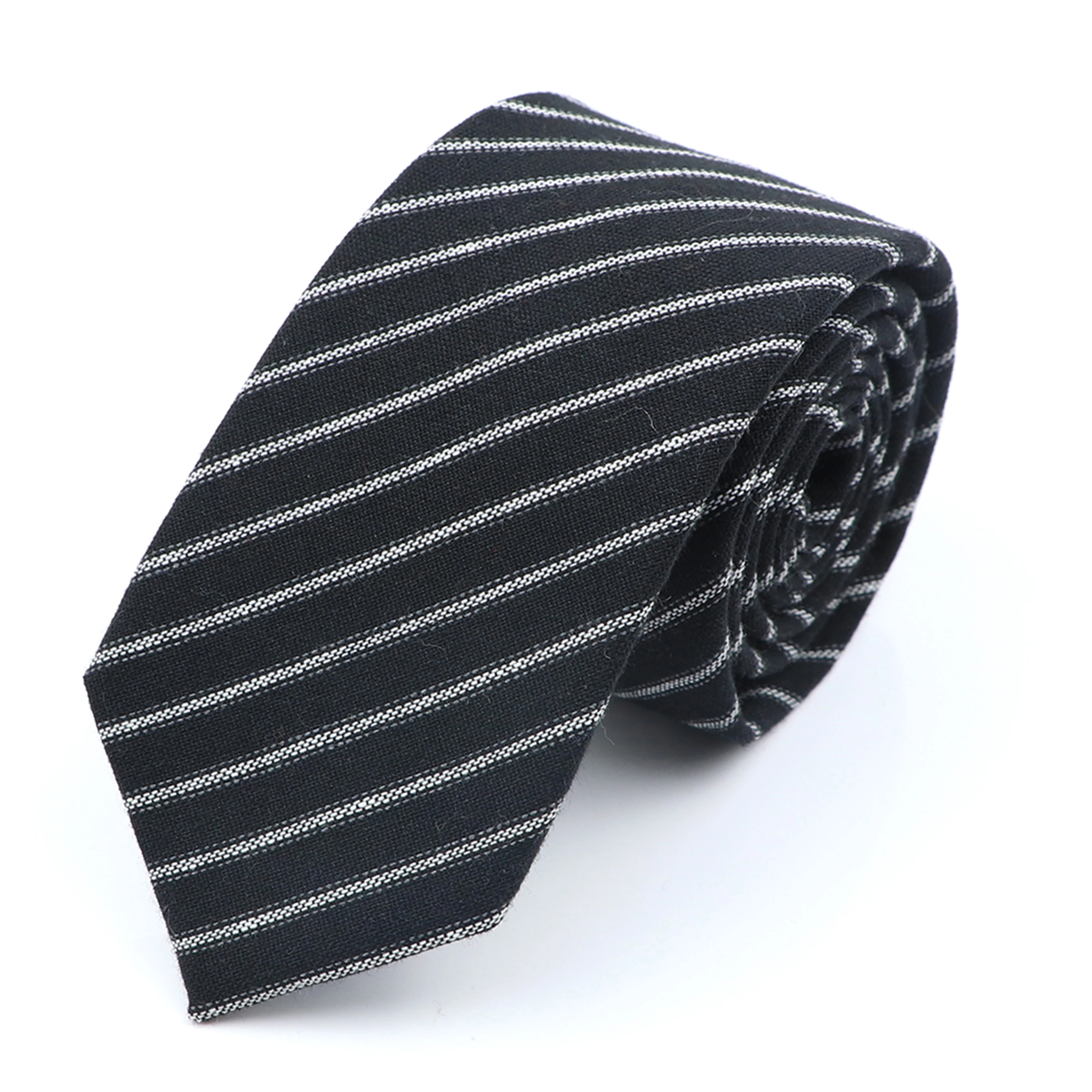 Cotton Wool Men Ties 6CM Classic Handmade Skinny Thick Striped Solid Color Necktie Narrow Collar Slim Cashmere Tuxedo Tie