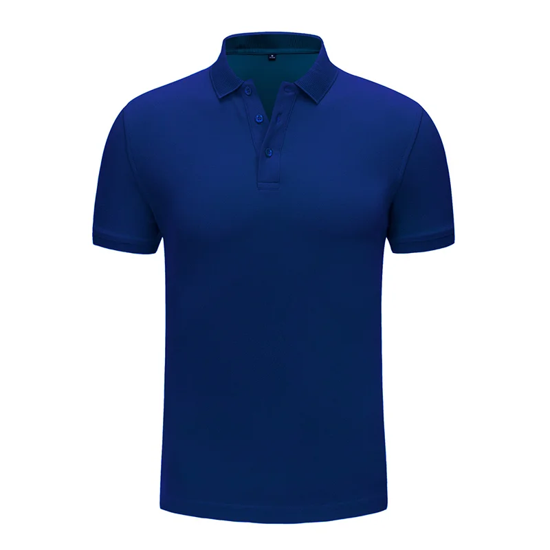 Royal blue YOTEE Летняя Повседневная деловая рубашка поло высокого качества с коротким рукавом персональная группа компаний Заказная Хлопковая мужская и женская рубашка на заказ - Цвет: Royal blue
