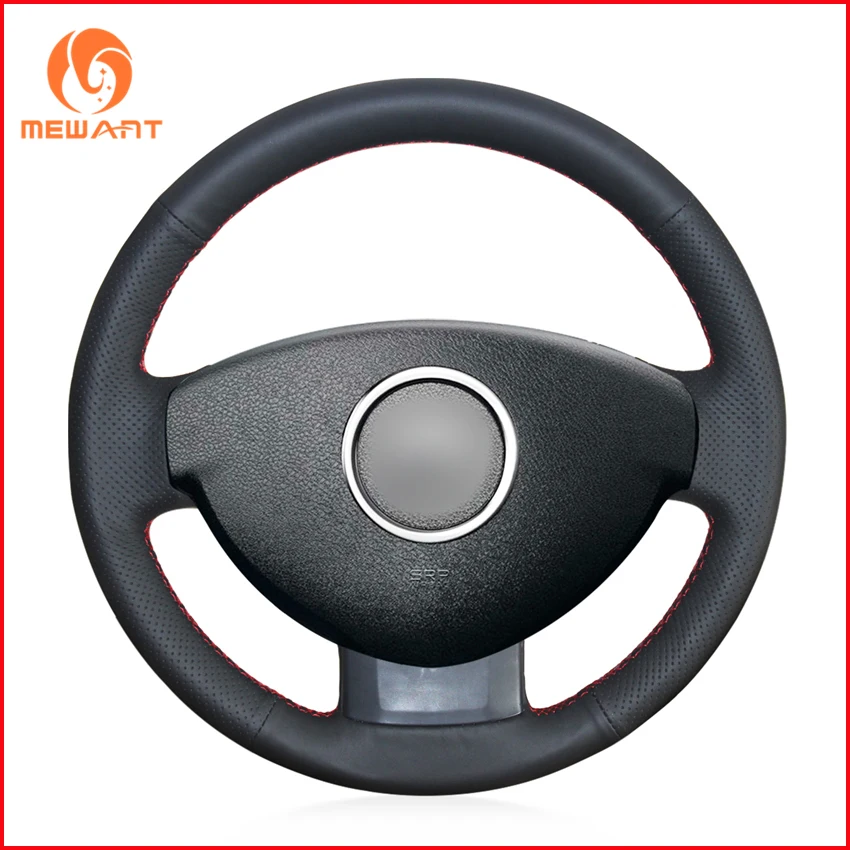 MEWANT Black Artificial Leather Car Steering Wheel Cover for Renault Duster Dacia 2011 2012 2013 2014 2015 | Автомобили и