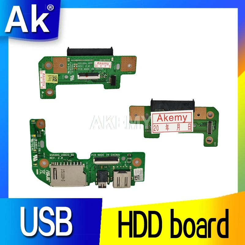 Первоначально для For Asus X555D X555DG X555Q X555QG USB HDD плата аудио карты адаптер