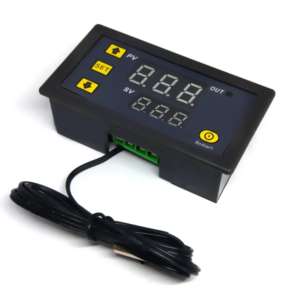 Термостат W3230 12 В 24 AC110-220V А цифровой датчик температуры светодиодный дисплей |