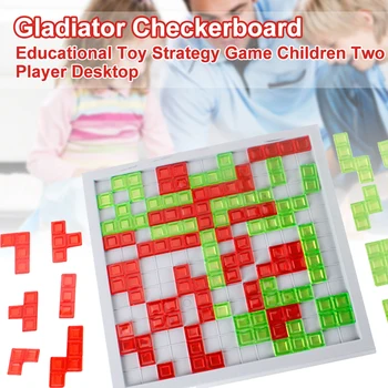 

Two Player Strategy Game Funny Desktop Gladiator Checkerboard Educational Toy Recreation Interactive Family Party Children