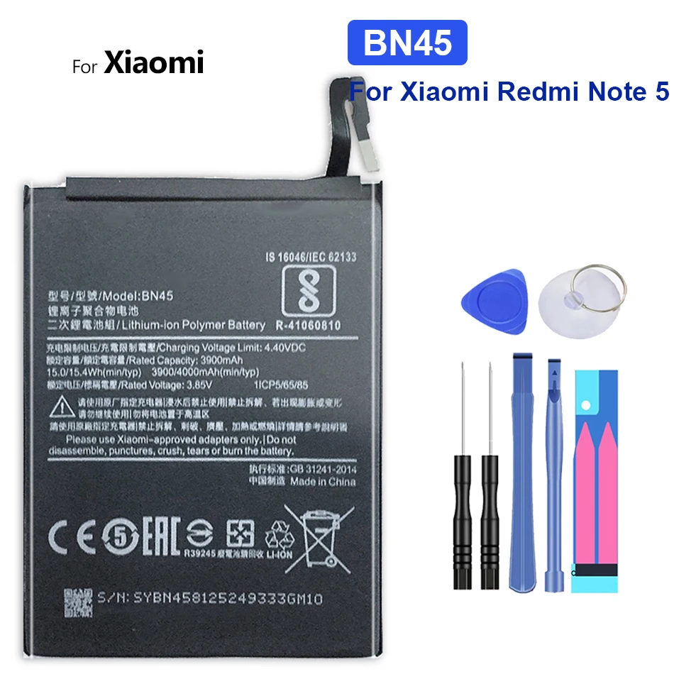 BN45 запасная батарея для Xiaomi Redmi Note 5 Note5 4000 мАч BN 45 BN-45 с номер отслеживания посылки |