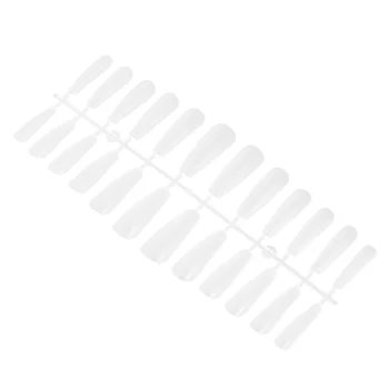 

240pcs Delicate Fake Nail Natural False Nail Ultra-thin Nail Extension Fake Nail Patch for Woman Girl Lady (White Ballet)