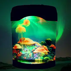 СВЕТОДИОДНЫЙ Ночник из синтетической Медузы для аквариума Рождественское украшение красочный