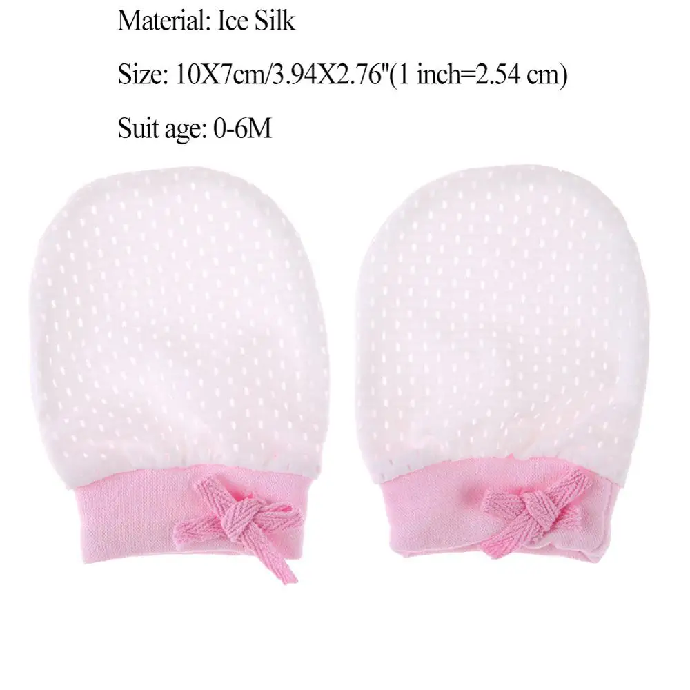1pair A3 1/5 пар перчаток для новорожденных, зимние хлопковые перчатки, всесезонные мягкие защитные перчатки для детей, варежки для мальчиков и девочек с защитой от царапин - Цвет: 1pair A3
