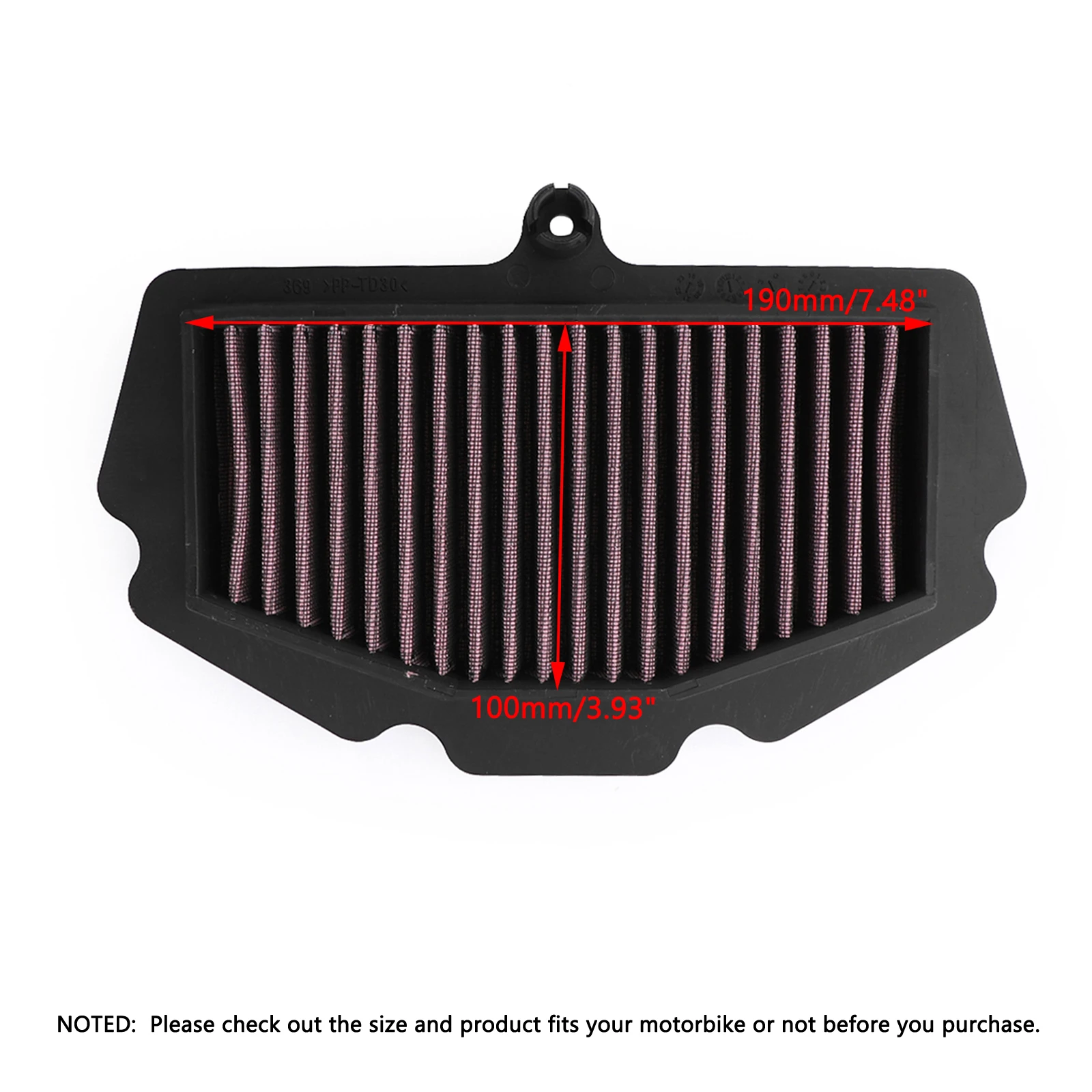 Areyourshop для Kawasaki Ninja 250 400 EX400 Z400 ER400 воздухоочиститель элемент 11013-0767 части мотоцикла