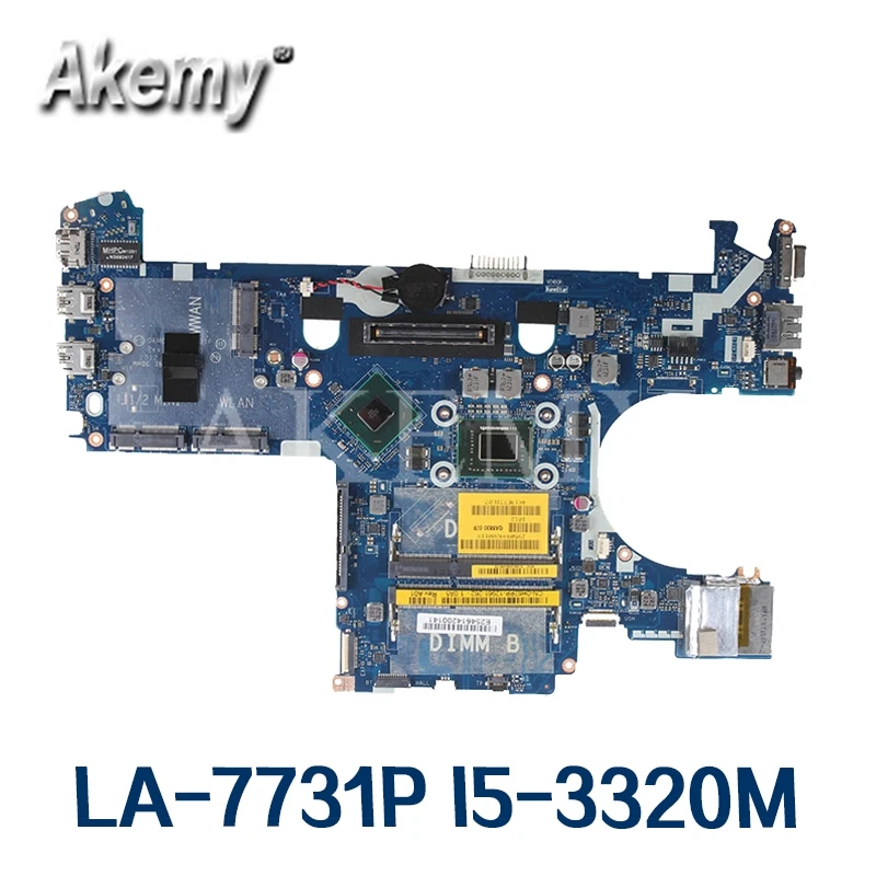 Akemy для For DELL latitude E6230 6230 Материнская плата ноутбука I5-3320M LA-7731P CN-05CDR9 CN-039GJ4 CN-0PR83X 0PR83X |